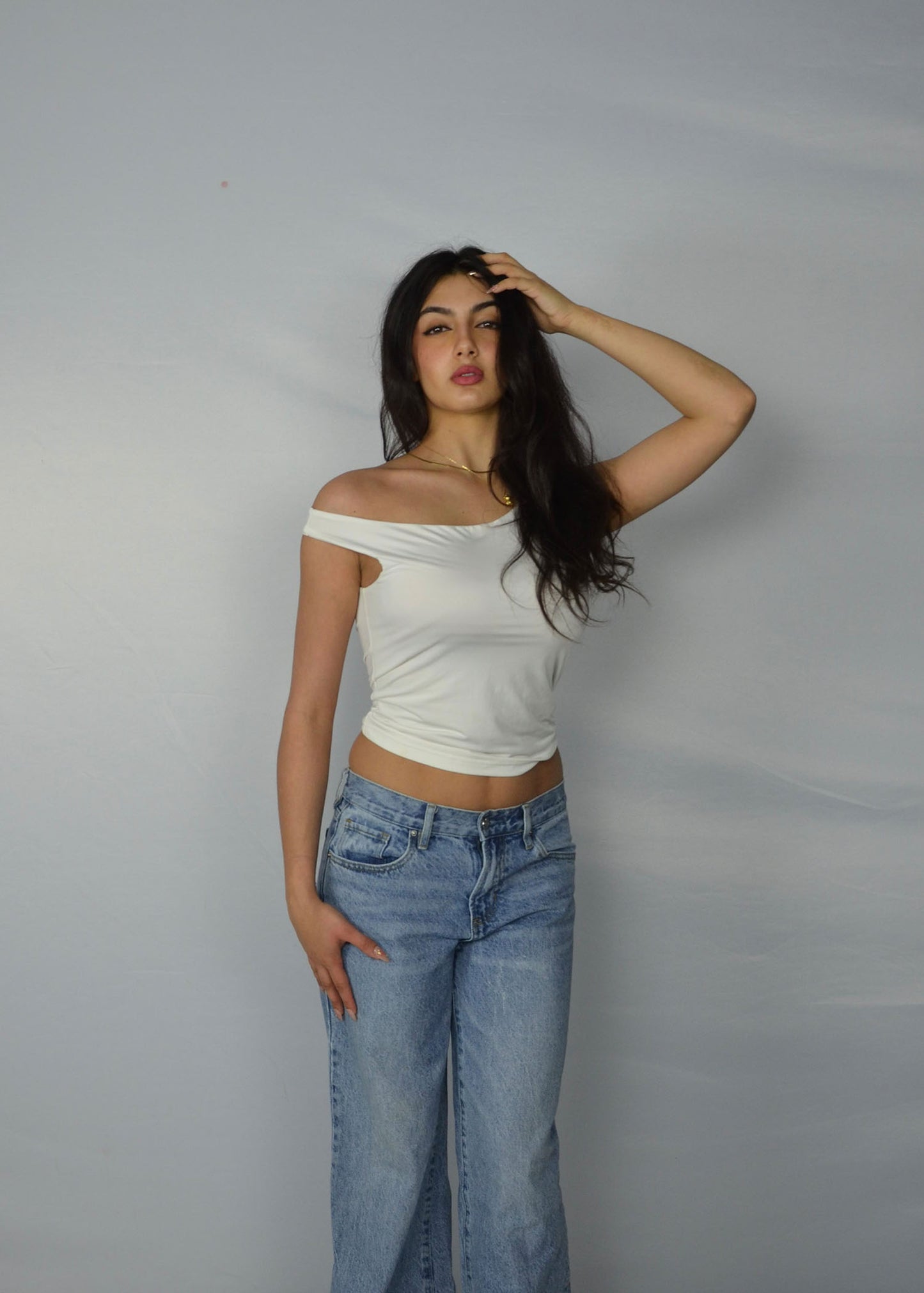 White Off the Shoulder Top - Pre Order